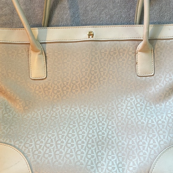 Etienne Aigner Cream Tote Bag - Picture 10 of 12